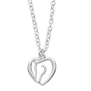 Collier Cœur Tête de Cheval
