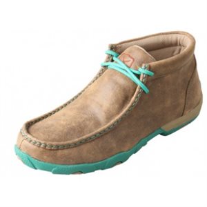 Mocassin de conduite turquoise