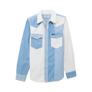 Ladies L/S Denim Wrangler Snap Shirt