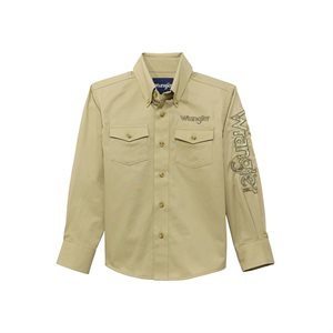 Boys L/S Logo Wrangler Shirt