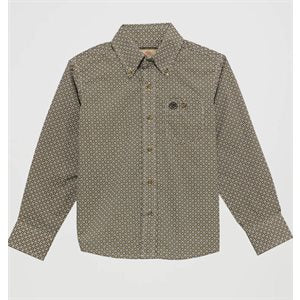 Boys Brown Wrangler Shirt