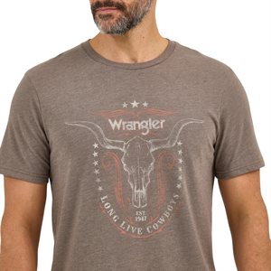 Wrangler Black T Shirt Morel Sterry For Men