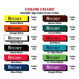 Plaque d'oreille Ritchey gravable grande taille (25)