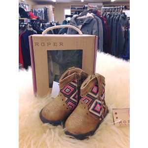 Infant Boots Roper Glitter Geo Tan