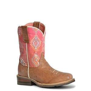 Bottes Roper intemporelles en cuir ciré pour grands enfants