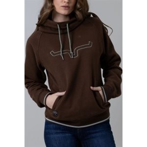 Ladies Two Scoop Brown Kr Hoodie