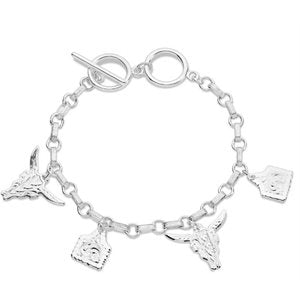 Longhorn & Charm Tag
