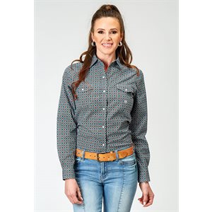 Ladies L/S Frontier Foulard Roper Shirt