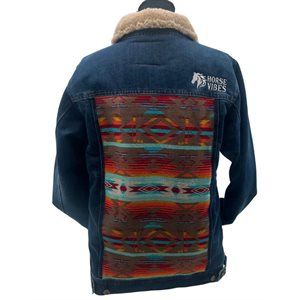 Jean Coat Lined Horse Vibes