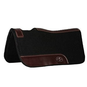 Tapis de selle en feutre noir pour poney