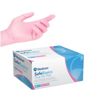Nitrille Gloves Pink Large Box 300
