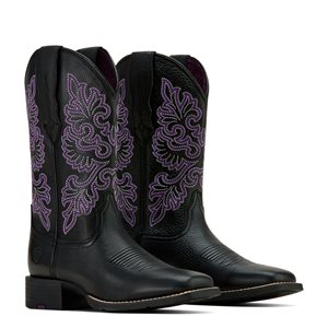 Ladies Ariat Round Up Black Boots