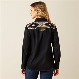 Ladies Dawn Western Black Shirt Ariat