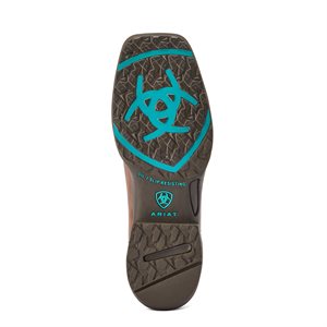 Ladies Anthem Shortie Ariat Boot Tan/Turq