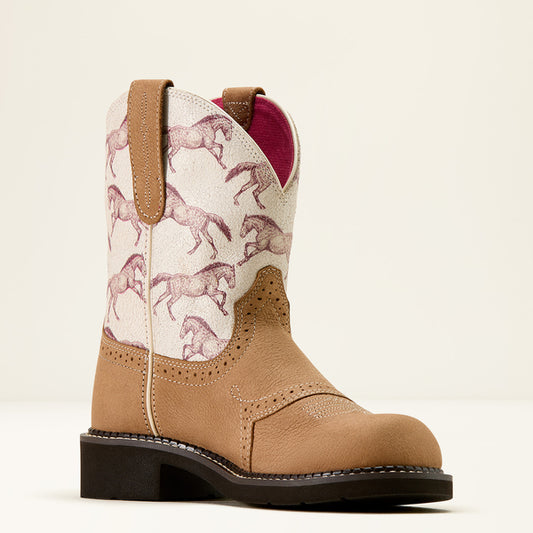 Ladies Fatbaby Heritage Farrah Brown Ariat Boots