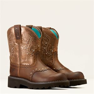 Ladies Gembaby Brown/Copper Metalic Boots