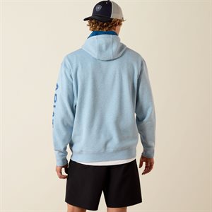 Ariat Men Hoodie Baby Blue Logo