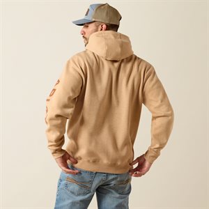 Ariat Men Ariat Logo Hoodie Tan