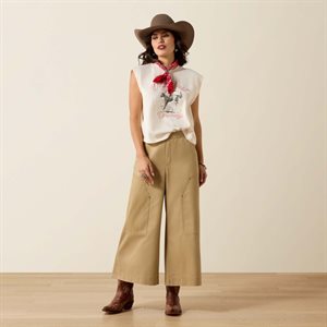 Ladies Wild West Cropped S/L Ariat Shirt