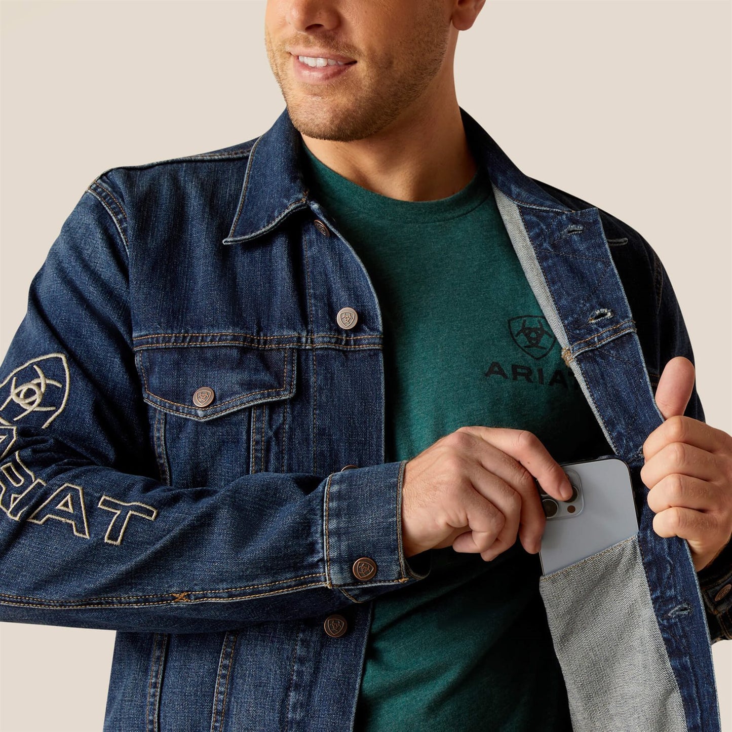Ariat Men’s Denim Team Trucker Jacket