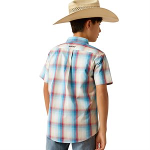 Boys S/S Pro Sunny Blue Ariat Shirt