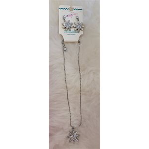 Spur Rowel Necklace and Earring Set