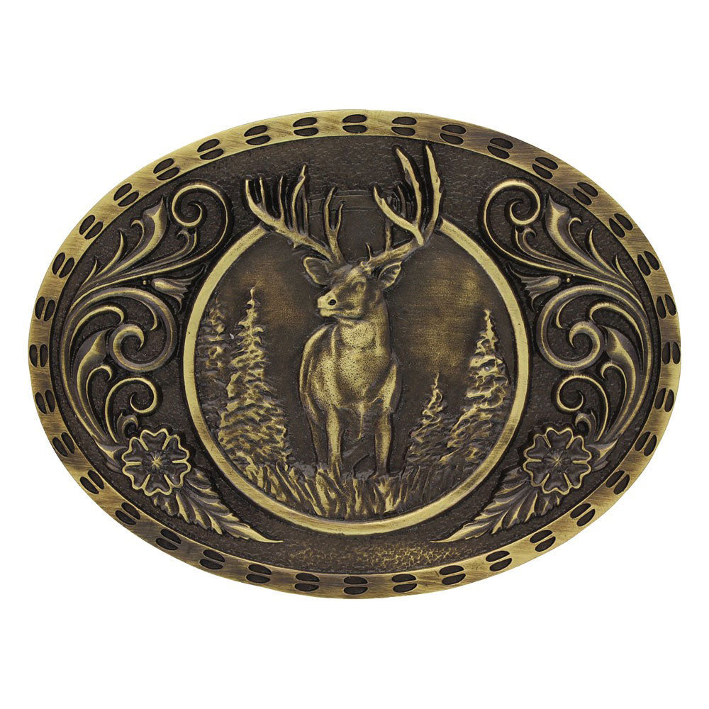 Antq Brass Oval Buckle