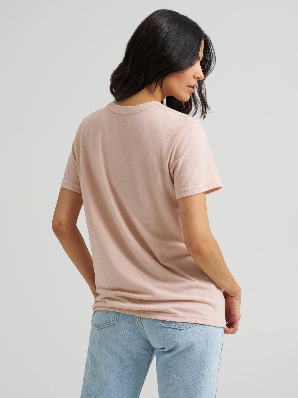 T-Shirt Rose Pâle Wrangler Pour Femme