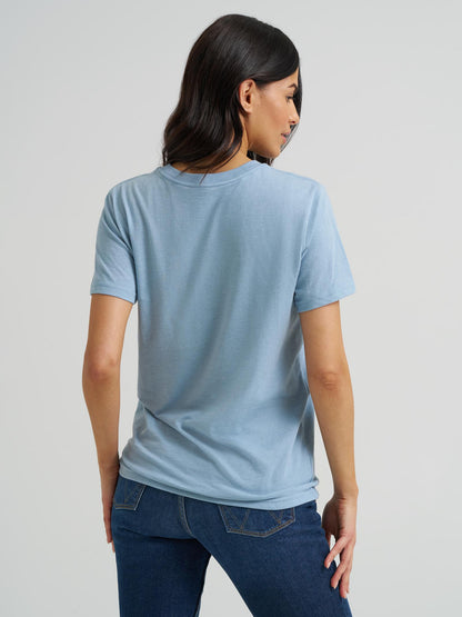Wrangler light blue women t-shirT