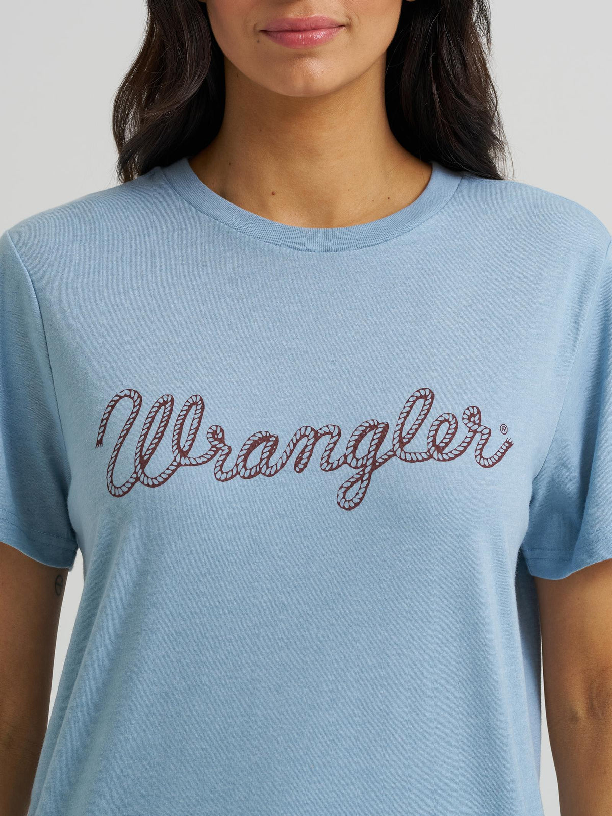Wrangler light blue women t-shirT