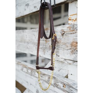 Baby Baby Calf Halter Dark Brown Slimline