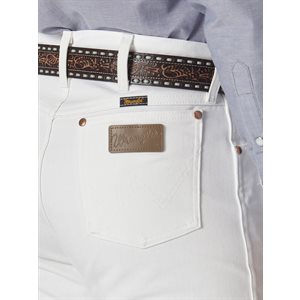 Mens White Wrangler Jeans Original Fit