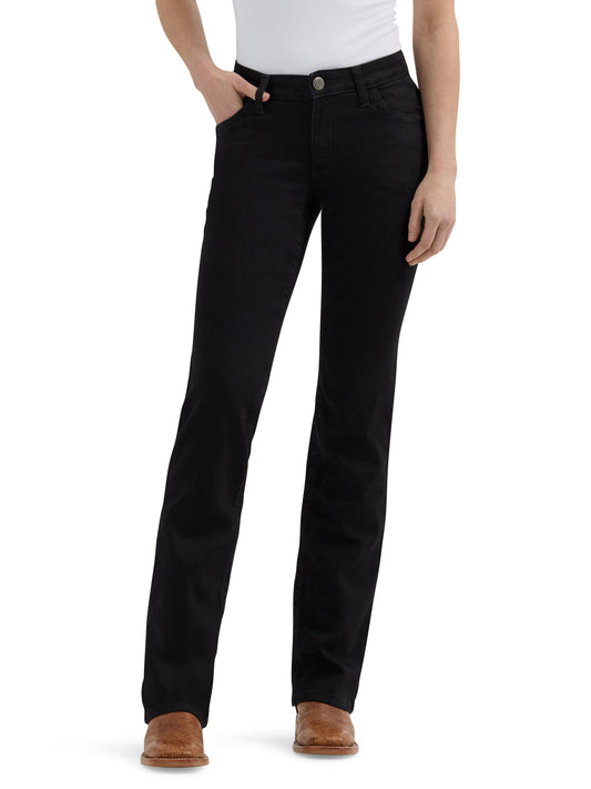 Jeans Black Ladies Wrangler Willow