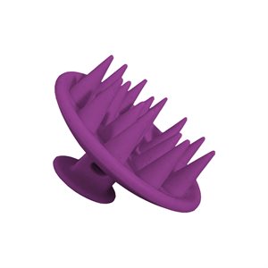 Brosse en silicone souple mauve