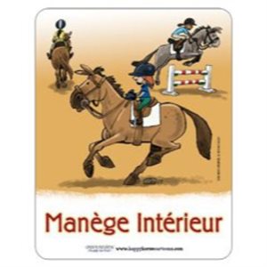 Barn sign manège intérieur