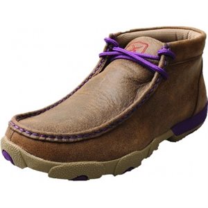 Ladies Moca Driving Twisted Brown/Purple