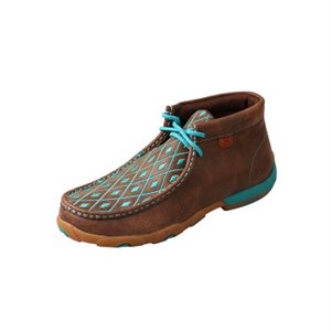 Bottes Twisted X, Driving Moc Femme Marron/Turquoise