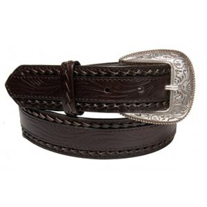 Mens Brown Leather Belt 3