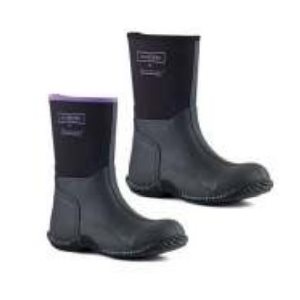 Mudster Mid Calf Barn Boot Black/Purple