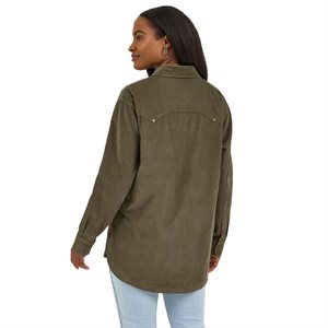 Ladies Utlity Snap Cord Olive Wranlger