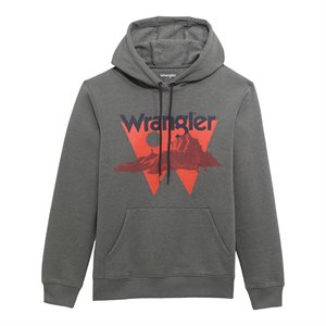 Wrangler Hoodie Dawning grey For Men