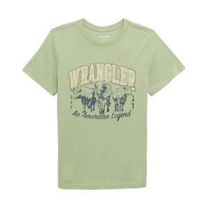 T-shirt Wrangler Femme Vert Steerrun