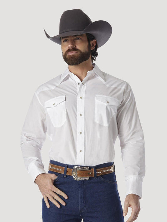 Mens Wrangler White Shirt