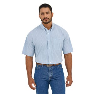 Chemise Wrangler à carreaux bleue homme P/E