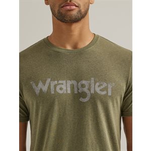 Mens Sage Logo Wrangler T Shirt L