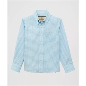 Boys Blue Wrangler Shirt