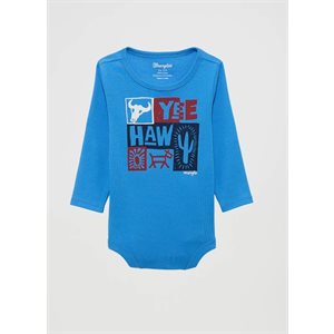 Grenouillère de bébé garçon bleue Wrangler