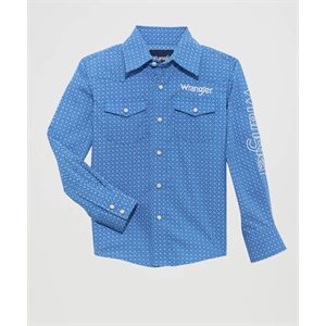 Boys L/S Logo Wrangler Shirt