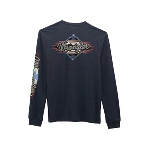 Wrangler Men Long Sleeve Navy