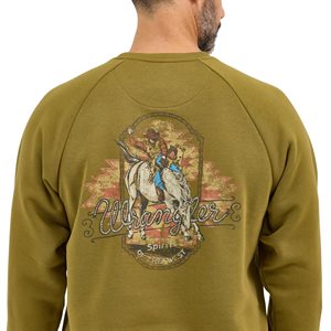 Wrangler Crewneck Olive For Men